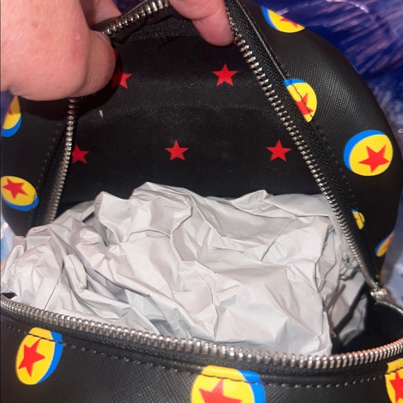 NWT Disney Parks Loungefly Pixar Ball Backpack with coin purse, Pixar Ball Ears main image 8